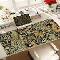 XXL Pelės kilimėlis x William Morris Kompiuterio stalas Žaidimų PC įrenginio priedai Žaidėjo stalo kilimėlis Pelės kilimėlis Anime Dideli kilimėliai Biuras 800x400x2mm black