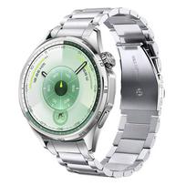 Oficialus dirželis be tarpo, skirtas Huawei Watch GT6 GT5 GT4 46mm, metalinis nerūdijančio plieno laikrodžio apyrankė, dirželis Huawei Watch GT6 46mm Huawei GT4 46mm sidabras