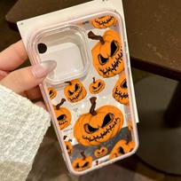 Jack-o'-lantern Halloween TPU Phone Case For Samsung A56 A57 S25 Ultra A55 S26 Ultra A37 A17 A07 S25 S23 A26 A36 S24 Funda Cover Samsung A26  5G orange