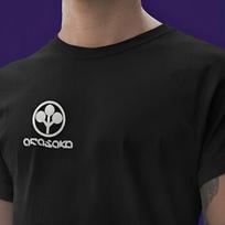 Arasaka Logo Chest Print T-Shirt | Cyberpunk 2077 Minimal Graphic 120 black