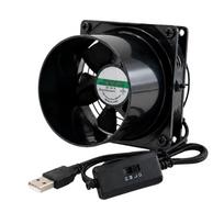 USB Exhaust Fan with 3 Speed 5V Duct Fan for Kitchen Greenhouse and Pet House Air Change Support Use for Bathroom Daily Odor Removal and Small Area 1