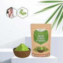 OurHerb® Neem Leaves Powder, 100g (3.5 oz), For Face Pack & Hair Care, Supports Clear Skin & Scalp Care, Pure & Natural Zipper Stand Pouch beige