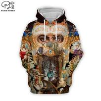 PLstar Cosmos PopStar King Singer Michael Jackson Hiphop NewFashion Pullover Unisex 3DPrint /Hoodies/Sweatshirts/ 4XL beige