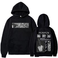 Oyasumi Labanakt Punpun Aiko Tanaka Manga Hoodies Vyrams Moterims Drabužiai Mada Megztinis Ilgomis Rankovėmis Per Dydį Su Gobtuvu Palaidinės XXL black