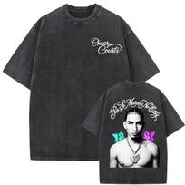 New Hot Sale Omar Courtz Porsi Manana No Estoy Tour 2026 Merch T-shirts Men Women Hip Hop Punk Streetwear Oversized T-shirt L gray
