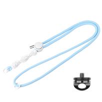 Camera Lanyard for DJI Pocket 3/4/Action 5 Pro/Insta360 X5 Camera With 1/4in Screw Neck Strap Adjustable Hanging Rope Acceeories šviesiai mėlyna spalva
