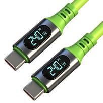 1/3PCS LED Display 240W USB Type C Cable PD Fast Charging Phone Charger For iPhone Samsung Xiaomi Huawei USB C to  C Charge Wire