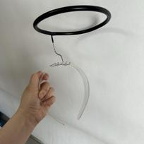 [Olmee] LED Angelo Halo Cosplay Liutė Exusiai Galvos Apdangalas Pavarų Ratas Žiedas Originalus Personažas Šviečianti Šviesa Anime Helovinas Kalėdos One size fits All gray
