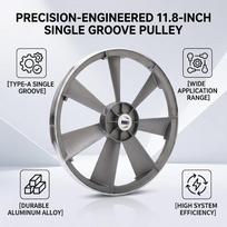 Belt Drive Design Air Compressor Pulley Single Groove Belt Tensioner Wheel  Motor Drive System