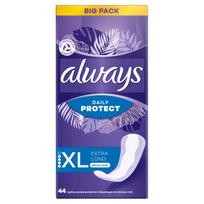 Always Daily Protect Panty Liners, Odor Lock, Extra Long 44 Pcs