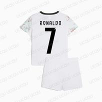 2025 m. Ronaldo 7 New Arraivl Summer Oversized trumpomis rankovėmis futbolo marškinėlių komplektas 3D spausdinti marškinėliai suaugusiems / vaikams 160 cm red