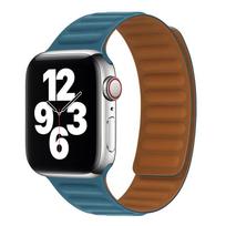 Silikoninė jungties kilpa Magnetinis dirželis Apple laikrodžio apyrankei 49mm 45mm 41mm 44mm 40mm 42mm 38mm iWatch series Ultra 8 7 6 SE 5 4 3 2 1 42mm 44mm 45mm 49mm ežero mėlyna spalva