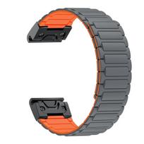 26 mm magnetinis silikoninis dirželis Garmin Band Fenix 8 51 mm 7X 7 Pro Fenix 6X 5X 5Plus Tactix 7 Enduro 3 kilpos Descent mk1 apyrankė Garmin Enduro3 2 gray