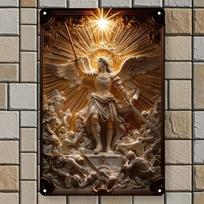 2D vintažinis metalinis sienos ženklas, dekoratyvinė lentelė 20x30cm brown