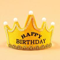 LED Luminous Crown Party Hat King Princess Event Cake Decoration Photo Props Festive Supplies Anniversary yellow