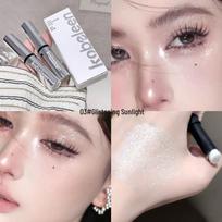 Kobeleen Jelly Highlighter Stick: Translucent, Moisturizing Korean Glitter Eyeshadow for Dewy Skin. 2g gray