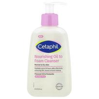 Cetaphil, Maitinamasis aliejus-putos valiklis, normaliai ir sausai odai, 8 fl oz (237 ml) white