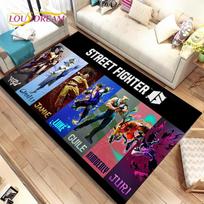 „Street Fighter Retro“ žaidimų aikštelės kilimėlis, kilimas svetainės miegamojo sofos durų kilimėliui dekoruoti, „Kid Play“ neslystantis grindų kilimėlis 40x60cm(15x23in) black