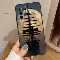 Sailing Pirate Ship Boat Case For Samsung Galaxy A56 A36 A16 A06 A13 A33 A53 A52 A32 A12 A54 A34 A14 A35 A55 A17 A15 Samsung A16 black