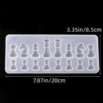 Mini Chess Silicone Resin Mold Epoxy Casting Mold DIY Craft Jewelry Craft Making Handmade Tools 1pc white