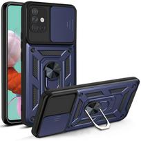 Skirta Samsung A71 5G dėklas Galaxy A51 4G dangtelis Galaxy A31 A71 Magnetinis žiedo laikiklis Šarvuotas telefono dėklas Slankiojantis kameros apsaugos galinis dangtelis Galaxy A71 5G