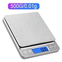 AccuWeight Digital Kitchen Scale Stainless Steel Food Scale with LCD Display for Precise Weighing of Cooking Ingredients Diet white