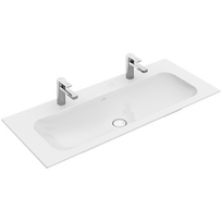 Baldinis praustuvas Villeroy & Boch Finion 120x50 cm, su 2 skylėmis maišytuvams, su CeramicPlus danga
