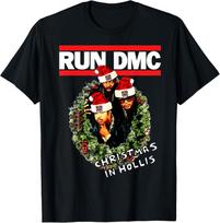 Run DMC Christmas In Hollis Black Shirt Unisex Size S-5XL 1V0842 S black