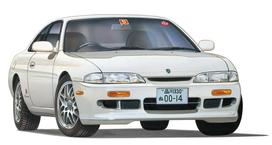 Fujimi Models Disc Series 48 Silvia Early 1/24 Inch-Up No. Q's '93 (S14 Model) ID-48 gray