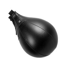 Boxing Speed Ball PU Leather MMA Muay Thai Training Striking Bag Kit Boxing Punch Ball  with Inflator Pump gray