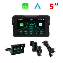 EKIY 5 Inch Linux waterproof Motorcycle Navigation Motorcycle Carplay Wireless CarPlay Android Auto Screen Motorcycle With TPMS mėtų žalios spalvos