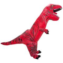 Helovino Tiranosauras Rex pripučiamas kostiumas scenos pasirodymui Children 120-150CM raudona