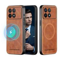 For POCO F6 F6 Pro high-end leather magnetic full-lens protective anti-fingerprint phone case For POCO F6 ruda