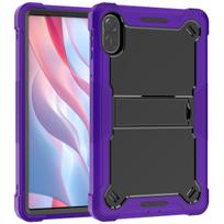 For Honor Pad X9 11.5 Inch Tablet Case Heavy Duty Kids Silicone PC Hybrid Armor Cover For Honor X8 Pro Stand Shockproof Honor Pad X9 11.5 violetinė
