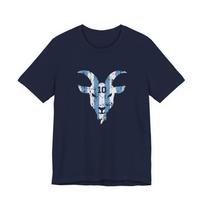 Humorous Lionel Messi Forever The Goat Graphic Tee Funny Legend Quote Design Sport Short Sleeve For Match Day M gray