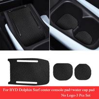 Car Door Slot Pads For BYD Dolphin Surf Dolphin Mini Atto 1 2024 Car Non Slip Door Groove Mats Gate Slot Cup Pad black