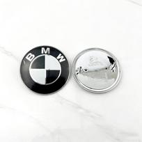 For BMW M 2Pcs 74mm 82mm For BMW Emblem E46 E90 E60 F30 F10 E39 E36 F20 G30 G20 E87 E92 E91 E30 X1Hood Car Front Bonnet Logo Trunk Cover 2pcs 82mm gray