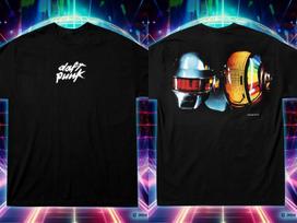 DAFT PUNK and Leiji Matsumoto Print Short Sleeve Women Tshirt Heavy Metal Band Oversized Tshirts Rock Punk FeUnisex Unisex Clothes M blue