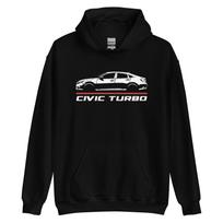Premium Hoodie For Civic Turbo Car Owners Birthday Gift S white