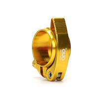 Dviračio sėdynės atramos spaustukas, tinkamas 40/41 mm, aliuminio lydinio dviračio greito atleidimo sėdynės atramos spaustukas, sulankstomam dviračiui, MTB, plento dviračiui Gold-41mm brown