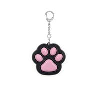Novelty Cat Paw Clicker Fidget Keychain Stress Anxiety Relief Toys Decompression Gifts Office Travel Pass Time Gadgets pink