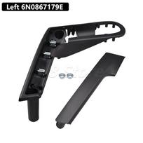 Automobilio vidinės durų rankenėlės su laikiklio dangteliu VW Polo 6N 6N2 1999-2002 6N0867179E 6N0867180E 6N0867197B 6N0867198B black