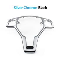 Automobilio vairo rėmo apdailos dangtelis Mercedes Benz AMG stiliaus A B C E GLK GLA CLA CLS klasės W176 W246 W204 W212 W156 W117 white