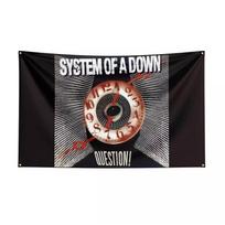 System of a Down Sunkaus Roko Metalo Grupės Vėliava Sieninė Vėliava Gobelenas Miegamojo Sienai Lauko Dekoras Spausdintas Muzikos Tematikos Dekoras 150x100cm(60x40in)