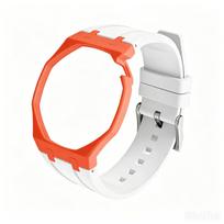 Advanced For Swatch X AP Royal Pop Pocket Watch Upgrade All-in-one Biological Ceramic Case Wear-Resistant FKM Rubber Strap For Royal Pop white