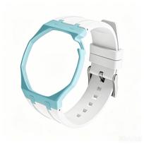 Advanced For Swatch X AP Royal Pop Pocket Watch Upgrade All-in-one Biological Ceramic Case Wear-Resistant FKM Rubber Strap For Royal Pop white