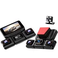 360° 4‑Channel Dash Cam, Wi‑Fi APP Control,1080P Front 720P Side Rear,Night Vision,G‑Sensor,24H Parking Monitor Car Camera 4 Lens+32g Card