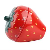 Strawberry Shaped 60 Minutes Kitchen Timer Mechanical Time Reminder pink