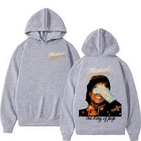 Michael Jackson The King of Pop Graphic Hoodie Men Women Long Sleeve Pullover Hooded Sweatshirt Front and Back Print Fan Merch XXXL žalia