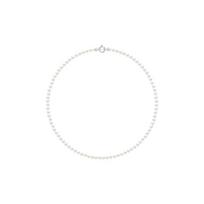 Necklace - PEARLS & COLORS - Prestige - Freshwater pearls 4-5 mm - AAA+ White pearls - 9 ct White gold